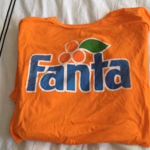 Mens Orange Fanta Tshirt